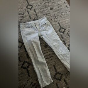 Vintage Y2K American Eagle Outfitters White Skinny Jeans Classic Style